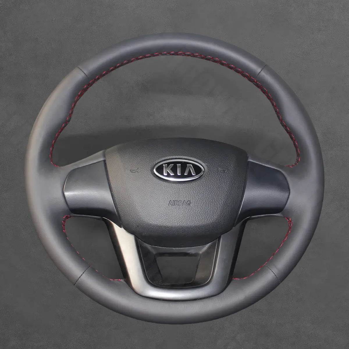 Griffowl Steering Wheel Cover for Bespoke Hatchback Kia Rio5 2012-2017. Perfect grip with our steering wheel wrap and custom interior touch.
