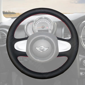 Griffowl Steering Wheel Cover for Bespoke Hatchback MINI Hatchback R56 Hardtop Clubman Clubvan 2012-2014. Perfect for enthusiasts seeking refined interior mods.
