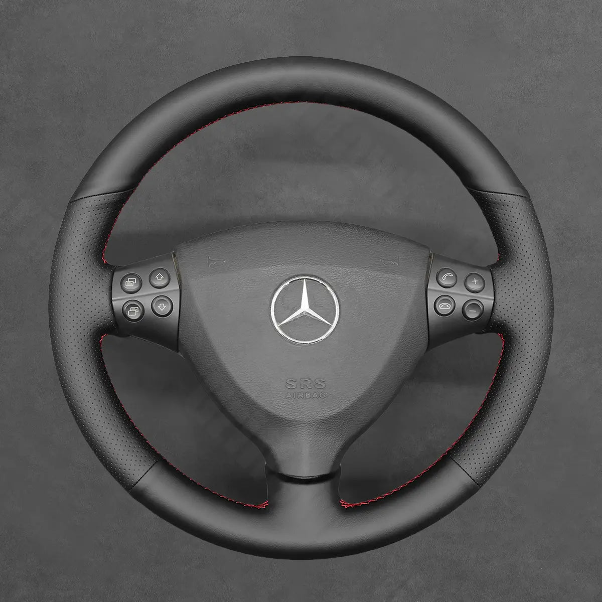 Griffowl Steering Wheel Cover for Bespoke Hatchback Mercedes Benz A Class W169 2004-2012. Elevate your interior with Griffowl's wrap and stitch kit.