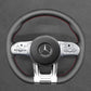 Griffowl Steering Wheel Cover for Bespoke Hatchback Mercedes Benz AMG A35 W177 2020-2021. Elevate your interior with Griffowl's wrap and stitch kit.