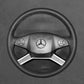 Griffowl Steering Wheel Cover for Bespoke Hatchback Mercedes Benz R Class 2009-2011. Hand-sewn kit for drivers seeking precision and comfort.
