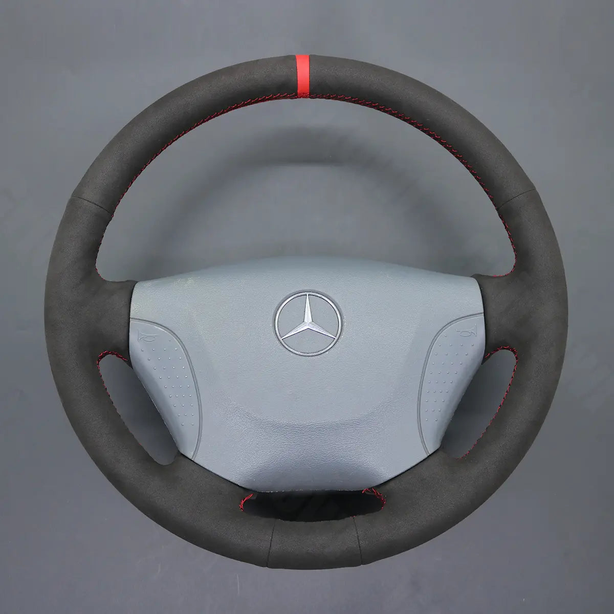 Griffowl Steering Wheel Cover for Bespoke Hatchback Mercedes Benz Sprinter W901 W905 1998-2006. Elevate your interior with Griffowl's wrap and stitch kit.