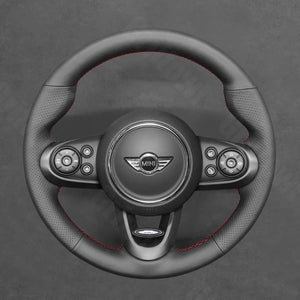 Griffowl Steering Wheel Cover for Bespoke Hatchback Mini Clubman JCW Hatchback 2014-2020. Elevate your interior with Griffowl's wrap and stitch kit.