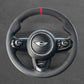 Griffowl Steering Wheel Cover for Bespoke Hatchback Mini Clubman JCW Hatchback 2014-2020. Elevate your interior with Griffowl's wrap and stitch kit.
