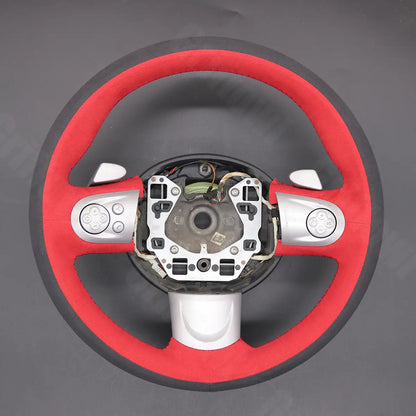 Griffowl Steering Wheel Cover for Bespoke Hatchback Mini R56 Hatchback Hardtop Clubman Clubvan 2006-2014. Perfect for enthusiasts seeking refined interior mods.