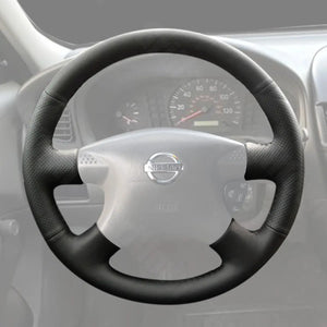 Griffowl Steering Wheel Cover for Bespoke Hatchback Nissan Pulsar N16 Serena Caravan 2000-2003. Elevate your interior with Griffowl's wrap and stitch kit.
