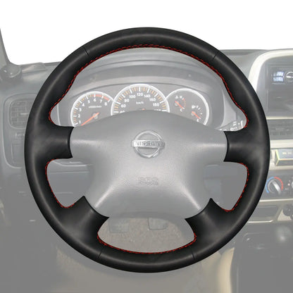 Griffowl Steering Wheel Cover for Bespoke Hatchback Nissan Pulsar N16 Serena Caravan 2002-2012. Elevate your interior with Griffowl's wrap and stitch kit.
