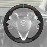 Griffowl Steering Wheel Cover for Bespoke Hatchback Opel Corsa E Mk4 Astra K Mk7 Karl Zafira C 2014-2020. Perfect for enthusiasts seeking refined interior mods.
