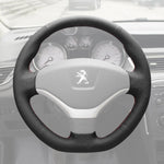 Griffowl Steering Wheel Cover for Bespoke Hatchback Peugeot 308 2012-2014. Perfect grip with our steering wheel wrap and custom interior touch.