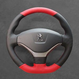 Griffowl Steering Wheel Cover for Bespoke Hatchback Peugeot 308 2012-2014. Perfect grip with our steering wheel wrap and custom interior touch.