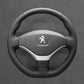 Griffowl Steering Wheel Cover for Bespoke Hatchback Peugeot 308 2012-2014. Perfect grip with our steering wheel wrap and custom interior touch.