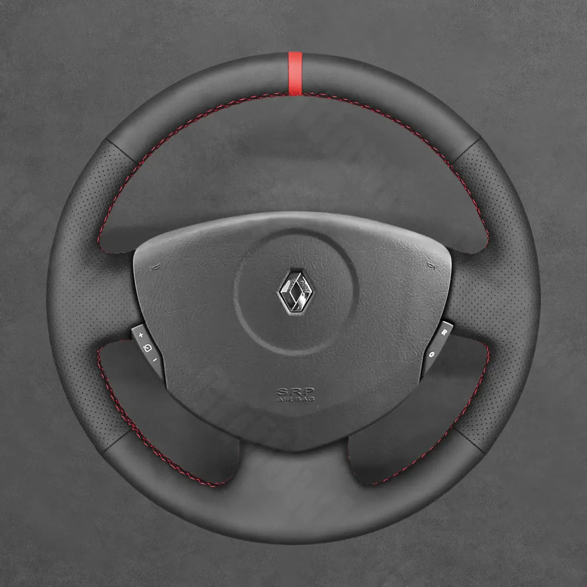 Griffowl Steering Wheel Cover for Bespoke Hatchback Renault Clio 2 Twingo 2 2007-2014. Elevate your interior with Griffowl's wrap and stitch kit.