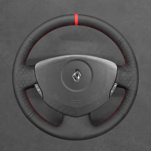 Griffowl Steering Wheel Cover for Bespoke Hatchback Renault Clio 2 Twingo 2 2007-2014. Elevate your interior with Griffowl's wrap and stitch kit.