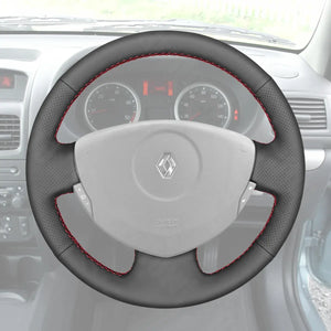 Griffowl Steering Wheel Cover for Bespoke Hatchback Renault Clio 2 Twingo 2 2007-2014. Elevate your interior with Griffowl's wrap and stitch kit.