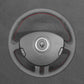 Griffowl Steering Wheel Cover for Bespoke Hatchback Renault Clio 3 2005-2012. Griffowl's interior mod with hand-sewn DIY steering wheel kit.