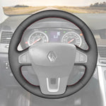Griffowl Steering Wheel Cover for Bespoke Hatchback Renault Laguna 3 2007-2012. For refined interior upgrades using our wrap and stitch kit.