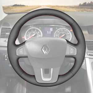 Griffowl Steering Wheel Cover for Bespoke Hatchback Renault Laguna 3 2007-2012. For refined interior upgrades using our wrap and stitch kit.