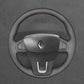 Griffowl Steering Wheel Cover for Bespoke Hatchback Renault Laguna 3 2007-2012. For refined interior upgrades using our wrap and stitch kit.