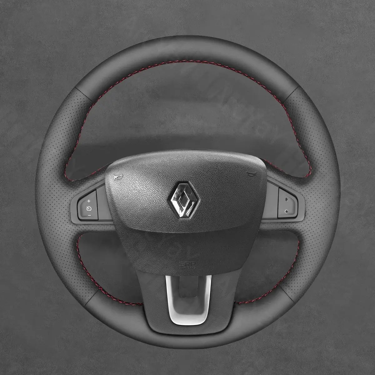 Griffowl Steering Wheel Cover for Bespoke Hatchback Renault Laguna 3 2007-2012. For refined interior upgrades using our wrap and stitch kit.