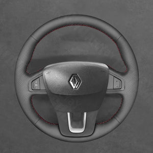 Griffowl Steering Wheel Cover for Bespoke Hatchback Renault Laguna 3 2007-2012. For refined interior upgrades using our wrap and stitch kit.