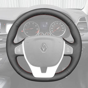 Griffowl Steering Wheel Cover for Bespoke Hatchback Renault Laguna 3 2007-2015. For refined interior upgrades using our wrap and stitch kit.