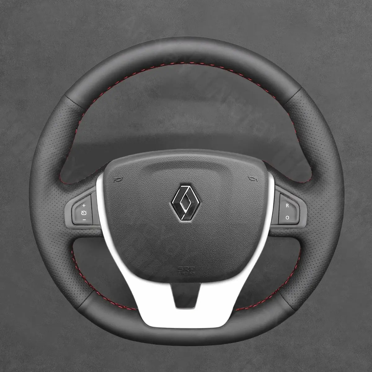 Griffowl Steering Wheel Cover for Bespoke Hatchback Renault Laguna 3 2007-2015. For refined interior upgrades using our wrap and stitch kit.