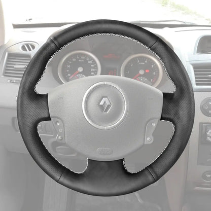 Griffowl Steering Wheel Cover for Bespoke Hatchback Renault Megane 2 Scenic 2 Grand Scenic Kangoo 2 2002-2013. Turn every drive into a luxury experience.
