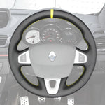 Griffowl Steering Wheel Cover for Bespoke Hatchback Renault Megane 3 Coupe RS 2010-2016. Elevate your interior with Griffowl's wrap and stitch kit.