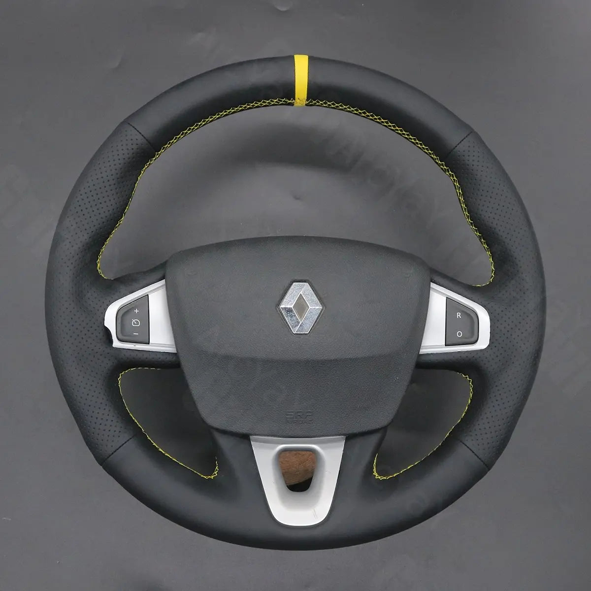 Griffowl Steering Wheel Cover for Bespoke Hatchback Renault Megane 3 Coupe RS 2010-2016. Elevate your interior with Griffowl's wrap and stitch kit.