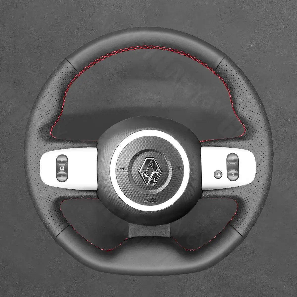 Griffowl Steering Wheel Cover for Bespoke Hatchback Renault Twingo 3 2014-2020. For refined interior upgrades using our wrap and stitch kit.