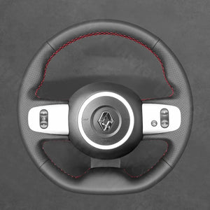 Griffowl Steering Wheel Cover for Bespoke Hatchback Renault Twingo 3 2014-2020. For refined interior upgrades using our wrap and stitch kit.