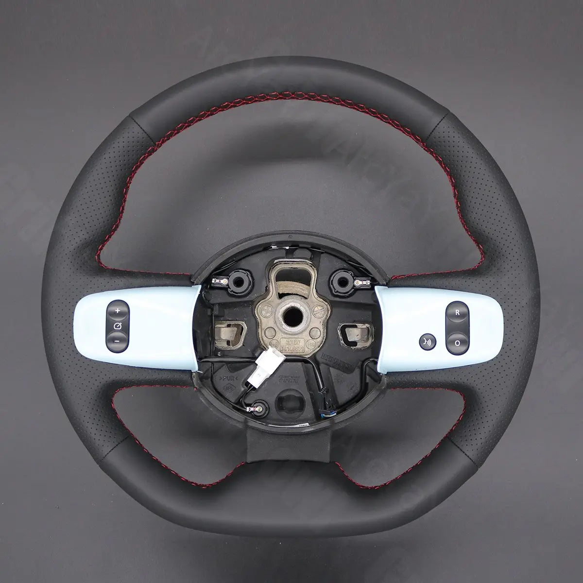 Griffowl Steering Wheel Cover for Bespoke Hatchback Renault Twingo 3 2014-2020. For refined interior upgrades using our wrap and stitch kit.