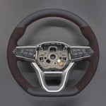 Griffowl Steering Wheel Cover for Bespoke Hatchback Seat Ibiza 6F Leon IV 2020-2025. Hand-sewn kit for drivers seeking precision and comfort.
