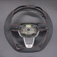 Griffowl Steering Wheel Cover for Bespoke Hatchback Seat Ibiza 6J FR CUPRA 2012-2015. Hand-sewn kit for drivers seeking precision and comfort.
