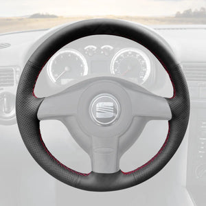 Griffowl Steering Wheel Cover for Bespoke Hatchback Seat Leon MK1 1M 1998-2005. For refined interior upgrades using our wrap and stitch kit.
