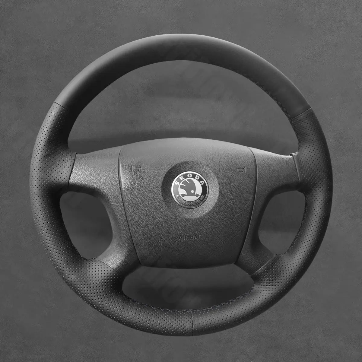 Griffowl Steering Wheel Cover for Bespoke Hatchback Skoda Fabia Roomster Octavia Superb 2004-2009. Hand-sewn DIY kit blends grip, function, and style inside.
