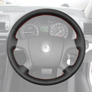 Griffowl Steering Wheel Cover for Bespoke Hatchback Skoda Fabia Roomster Octavia Superb 2004-2009. Hand-sewn DIY kit blends grip, function, and style inside.
