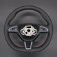 Griffowl Steering Wheel Cover for Bespoke Hatchback Skoda Fabia Scala Citigo Octavia Superb 2015-2019. Perfect for enthusiasts seeking refined interior mods.
