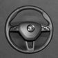 Griffowl Steering Wheel Cover for Bespoke Hatchback Skoda Fabia Scala Citigo Roomster Octavia Superb 2013-2019. Turn every drive into a luxury experience.
