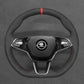 Griffowl Steering Wheel Cover for Bespoke Hatchback Skoda Fabia Scala Octavia 2021-2025. Elevate your interior with Griffowl's wrap and stitch kit.

