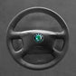 Griffowl Steering Wheel Cover for Bespoke Hatchback Skoda Octavia Superb 1999-2005. Hand-sewn kit for drivers seeking precision and comfort.
