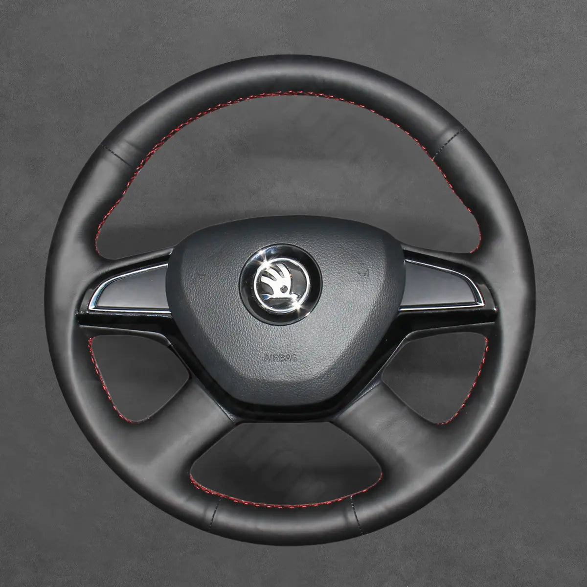 Griffowl Steering Wheel Cover for Bespoke Hatchback Skoda Roomster Octavia Superb 2013-2015. Elevate your interior with Griffowl's wrap and stitch kit.
