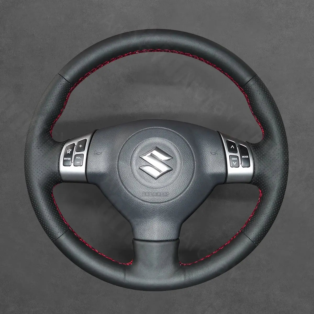 Griffowl Steering Wheel Cover for Bespoke Hatchback Suzuki Swift Sport plash 2005-2015. Elevate your interior with Griffowl's wrap and stitch kit.