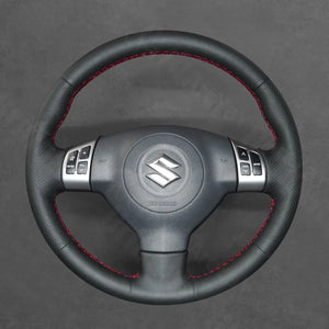 Griffowl Steering Wheel Cover for Bespoke Hatchback Suzuki Swift Sport plash 2005-2015. Elevate your interior with Griffowl's wrap and stitch kit.