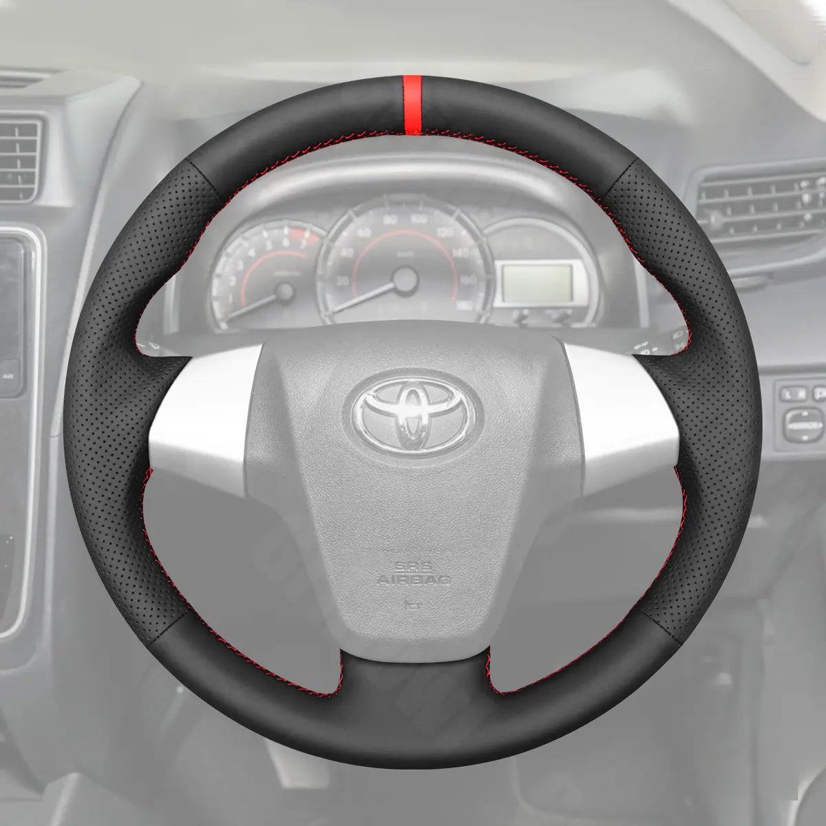 Griffowl Steering Wheel Cover for Bespoke Hatchback Toyota Avanza Calya 2014-2024. For refined interior upgrades using our wrap and stitch kit.