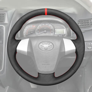 Griffowl Steering Wheel Cover for Bespoke Hatchback Toyota Avanza Calya 2014-2024. For refined interior upgrades using our wrap and stitch kit.
