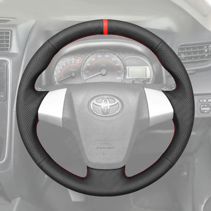 Griffowl Steering Wheel Cover for Bespoke Hatchback Toyota Avanza Calya 2014-2024. For refined interior upgrades using our wrap and stitch kit.