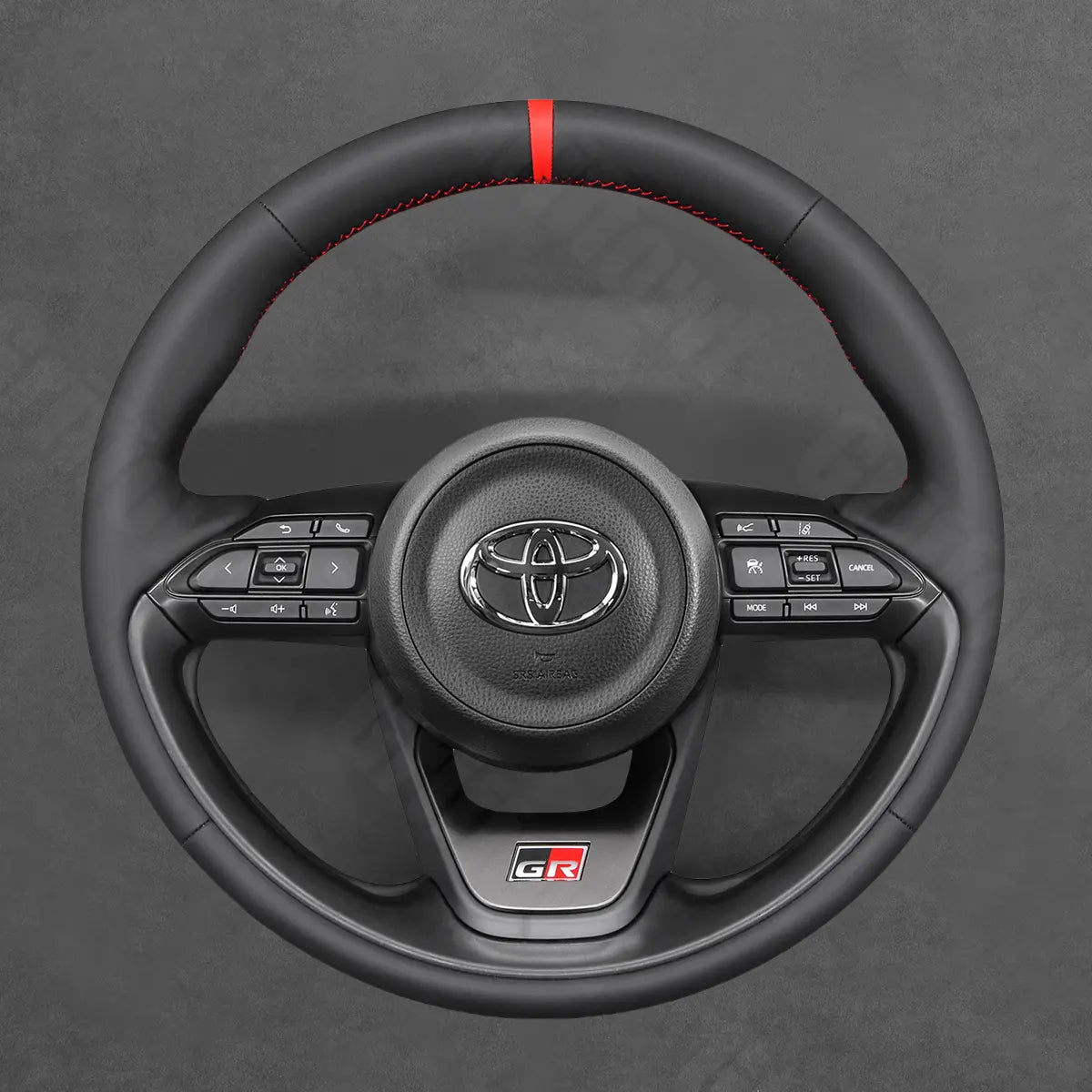 Griffowl Steering Wheel Cover for Bespoke Hatchback Toyota Aygo X Yaris IV XP210 Cross 2022-2025. Perfect grip with our steering wheel wrap and custom interior touch.