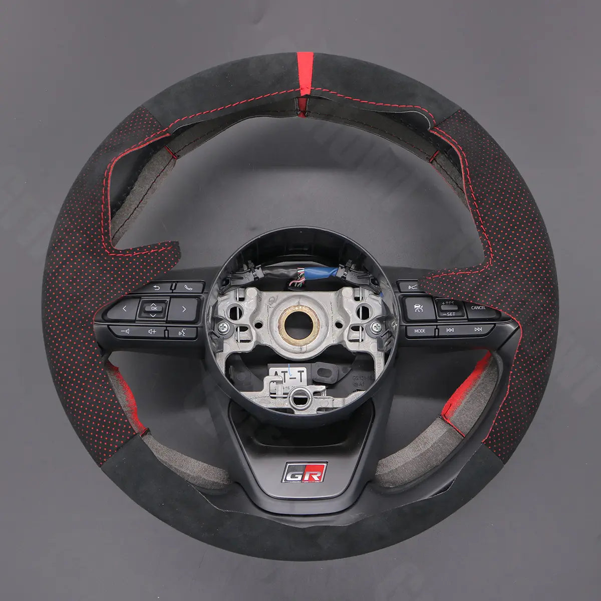 Griffowl Steering Wheel Cover for Bespoke Hatchback Toyota Aygo X Yaris IV XP210 Cross 2022-2025. Perfect grip with our steering wheel wrap and custom interior touch.