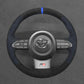 Griffowl Steering Wheel Cover for Bespoke Hatchback Toyota Corolla Yaris GR 2020-2025. Elevate your interior with Griffowl's wrap and stitch kit.